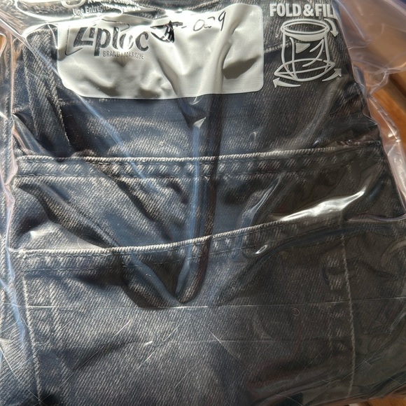 Zara Women’s High-Rise Button Fly Cropped Raw-Edge Wide-leg Black Wash Sz 0 EUC - Picture 12 of 12